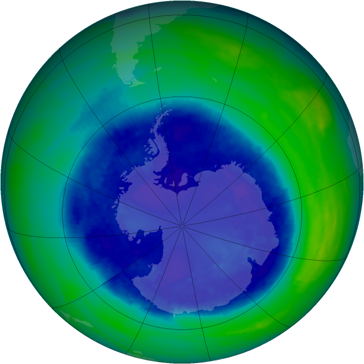 Ozone Map 1993-09-09